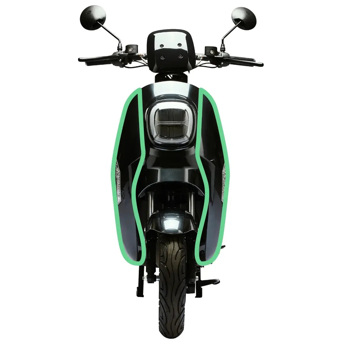 Kåpa - Framsida stor - Svart - Vässla